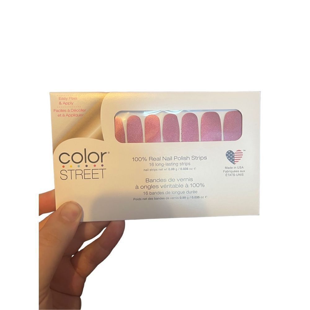 New Color Street Women's Red Shimmery How You Dune Nail Polish Strips